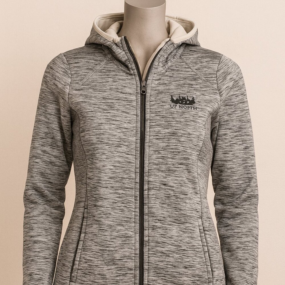 Renegade Women’s Full-Zip Hoodie Sweatshirt Gray Marled Size M-Excellent conditi